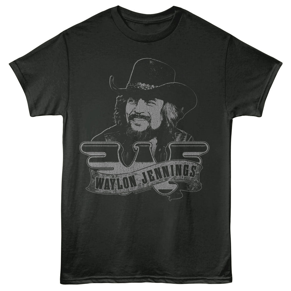 WAYLON JENNINGS Eye-Catching T-Shirt, PORTRAIT