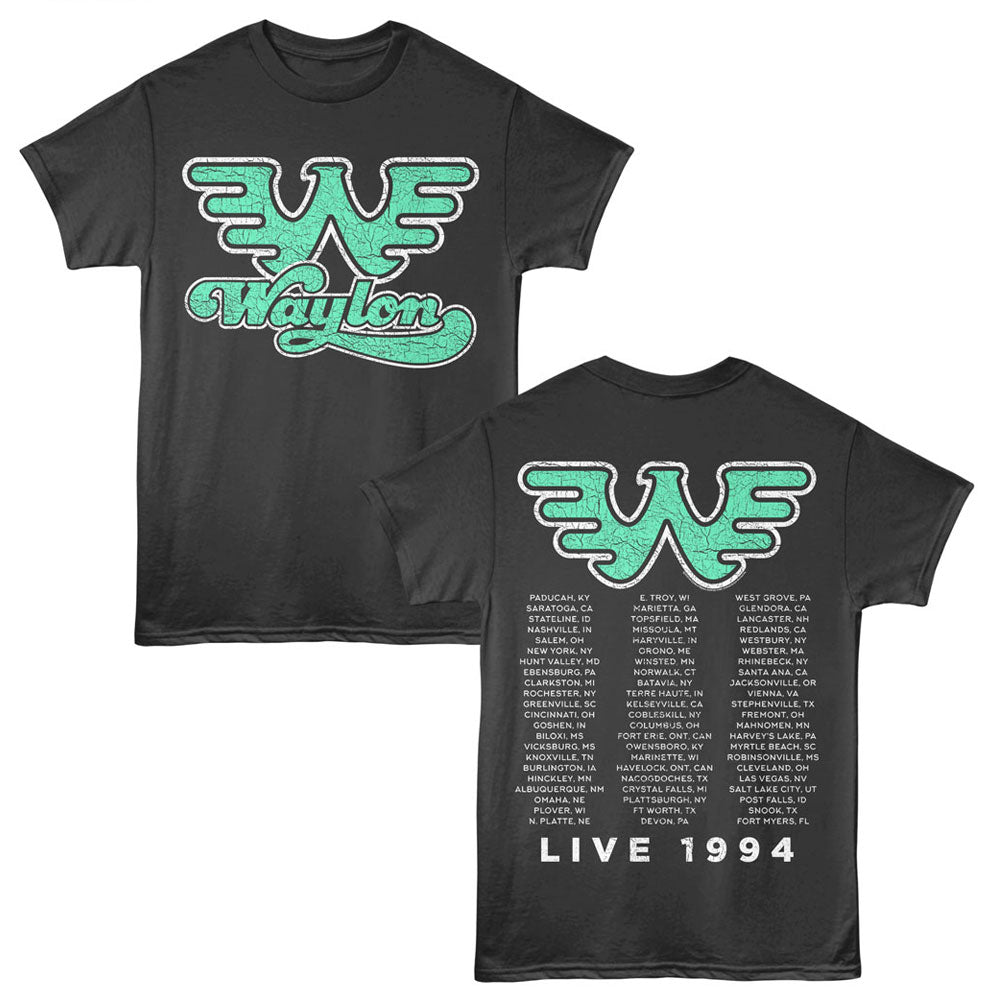 WAYLON JENNINGS Eye-Catching T-Shirt, LIVE 1994