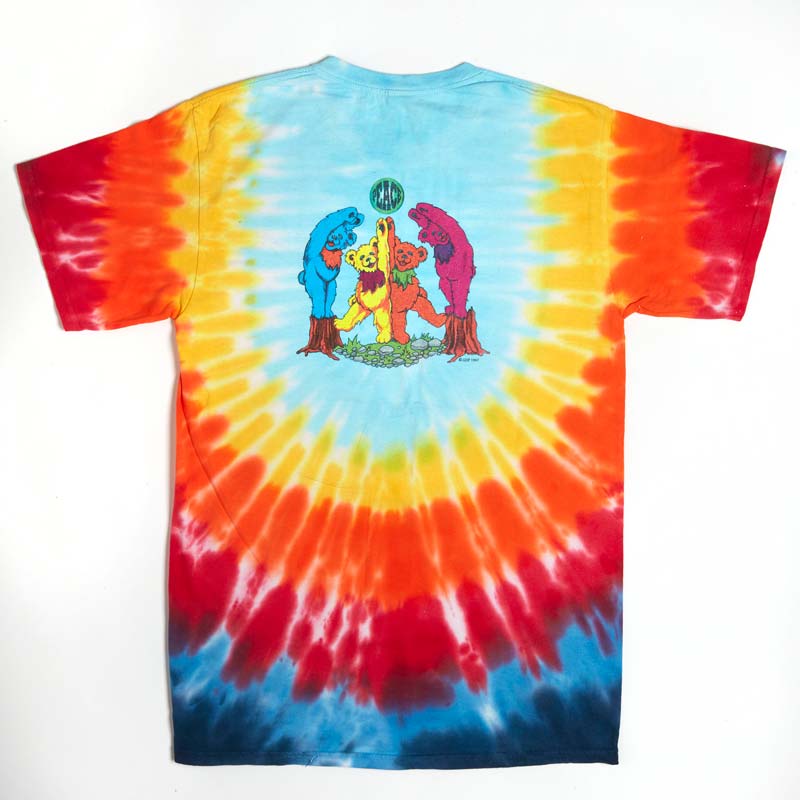 GRATEFUL DEAD Tie Dye T-Shirt, Woodbears