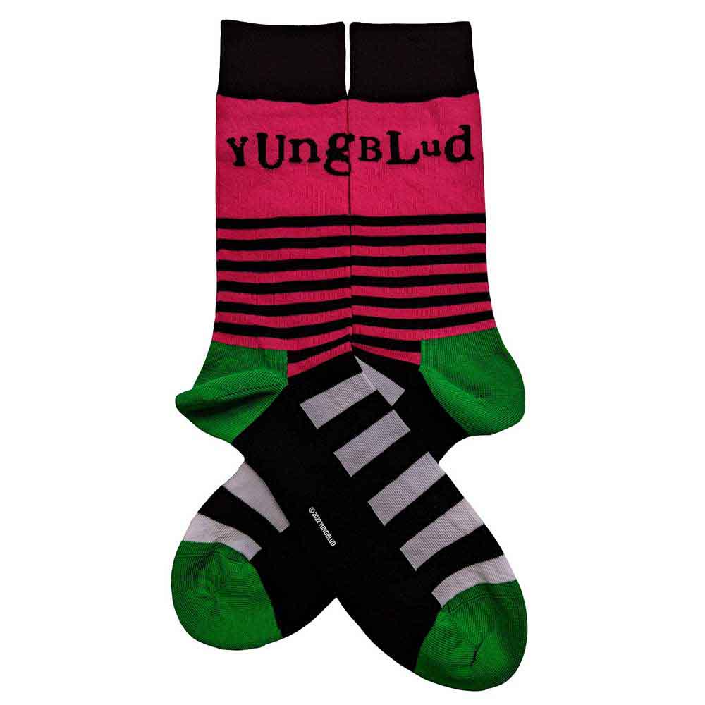 YUNGBLUD Unisex Ankle Socks, Logo &amp; Stripes