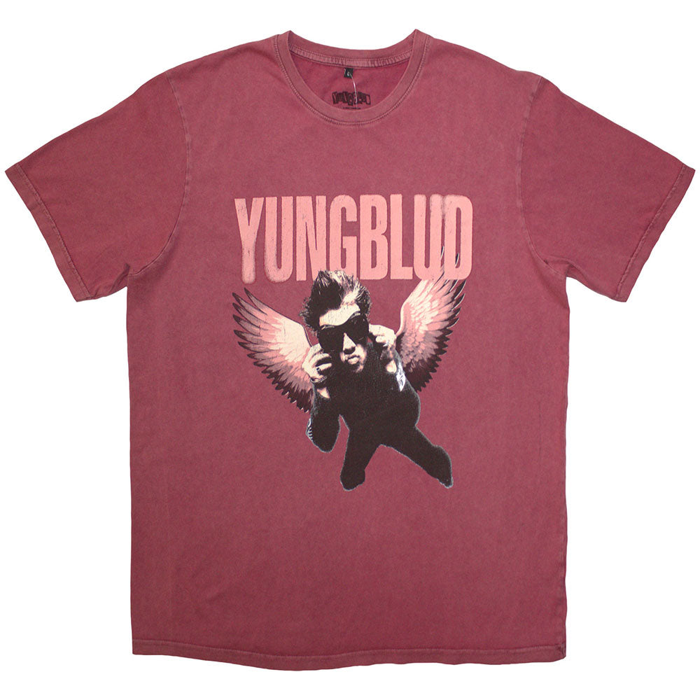 YUNGBLUD Stone Wash T-Shirt, Wings