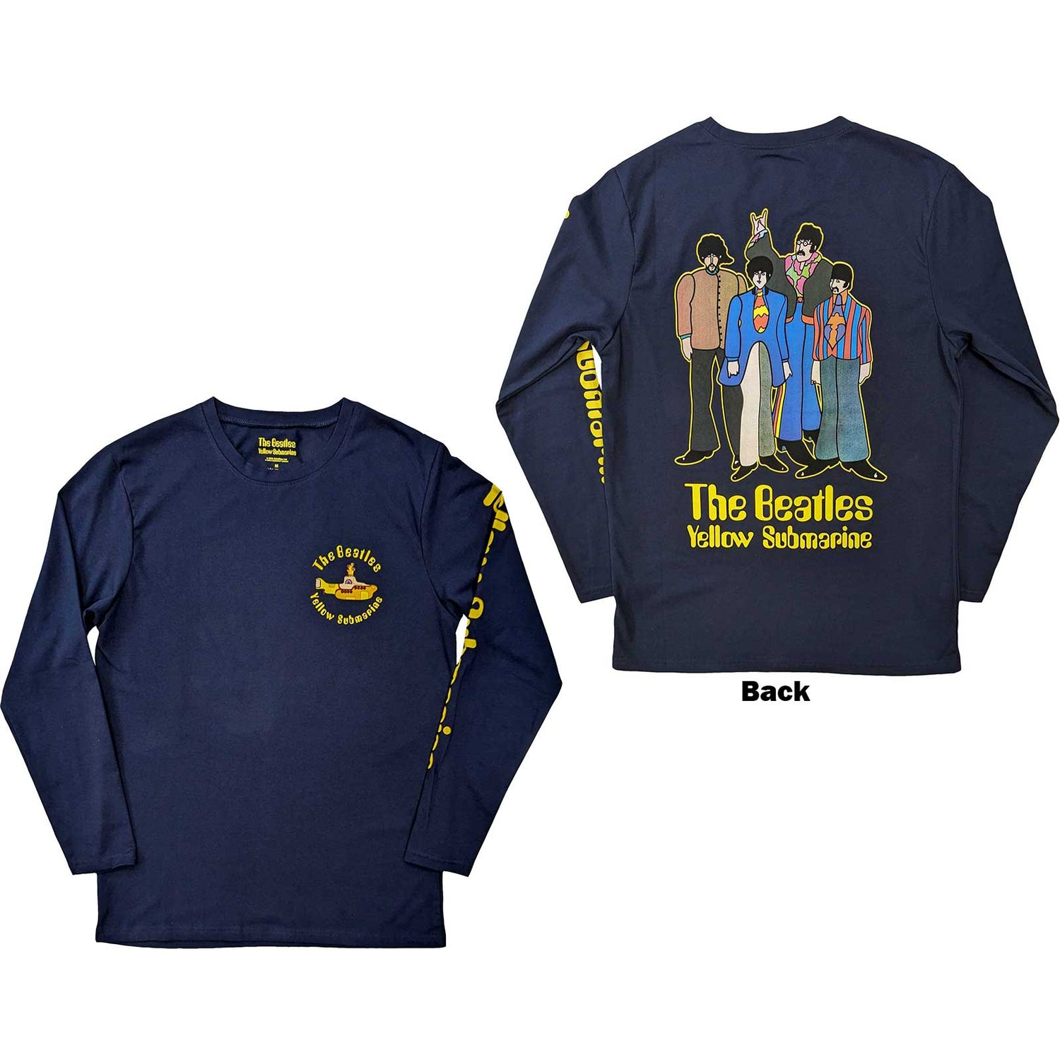 THE BEATLES Long Sleeve T-Shirt, Yellow Submarine