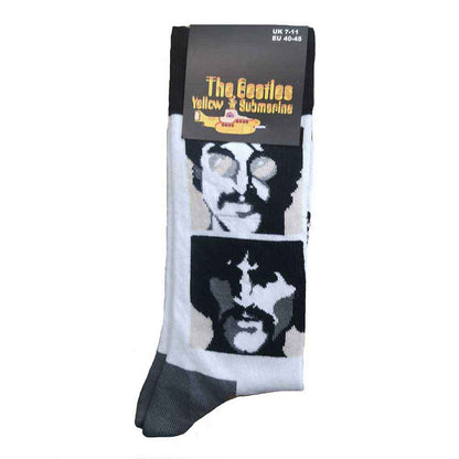 THE BEATLES Unisex Ankle Socks, Yellow Submarine Sea Of Science Faces Mono