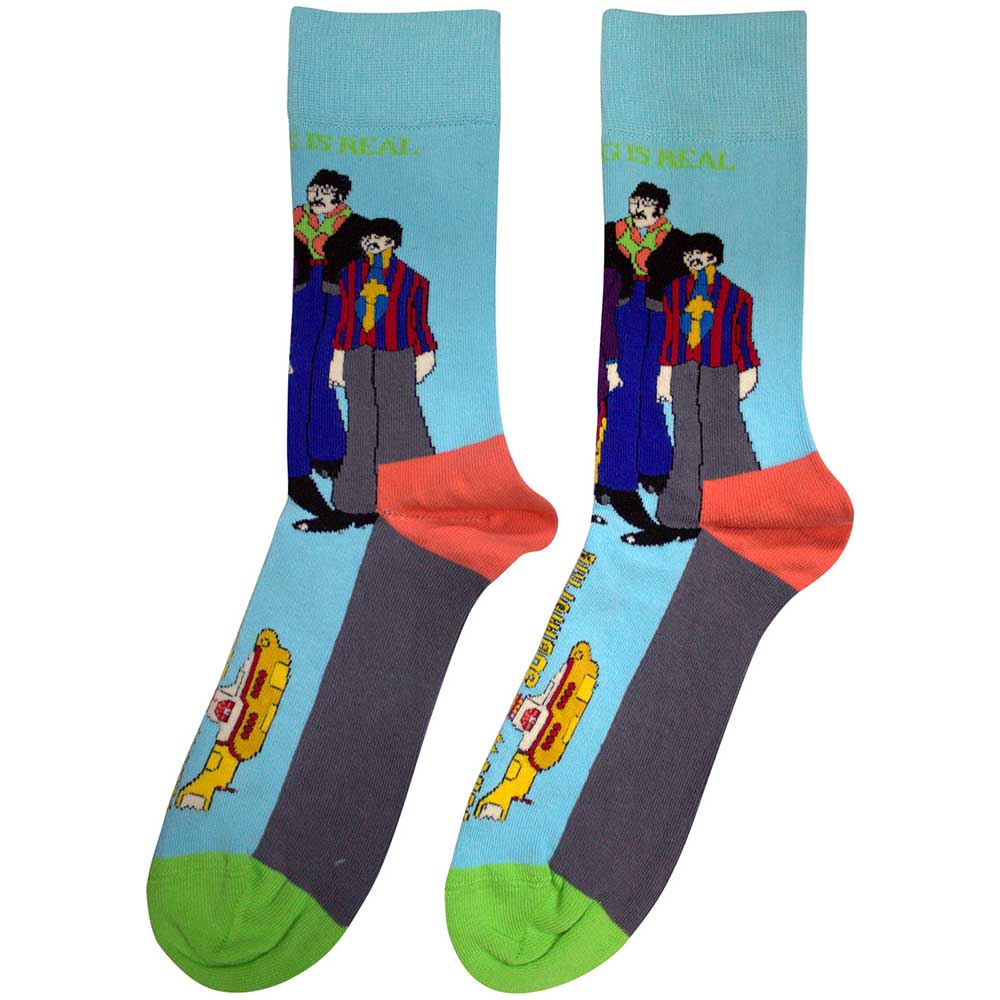 THE BEATLES Unisex Ankle Socks, Sub &amp; Band