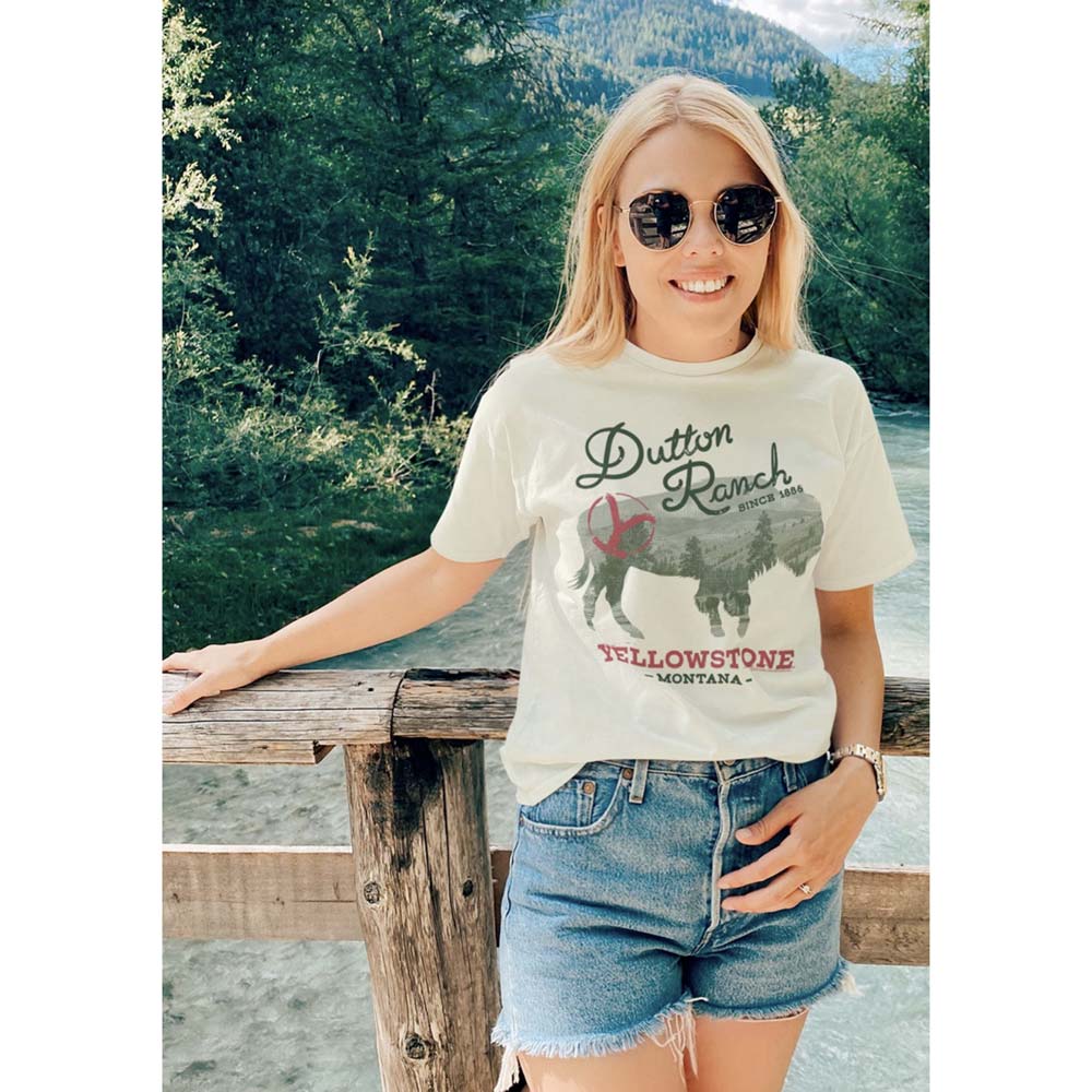 YELLOWSTONE T-Shirt, Buffalo Landscape