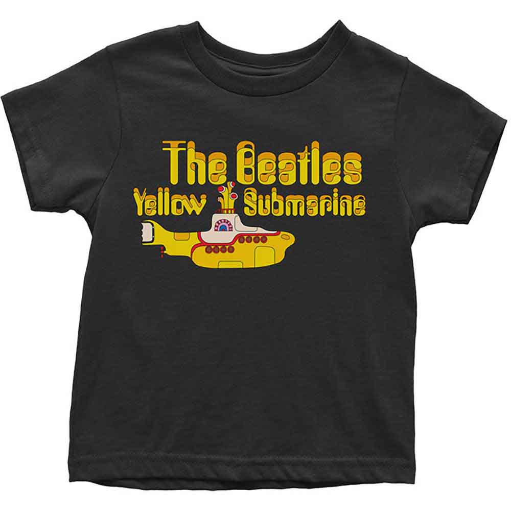 THE BEATLES Attractive Kids T-shirt, Yellow Submarine Logo &amp; Sub