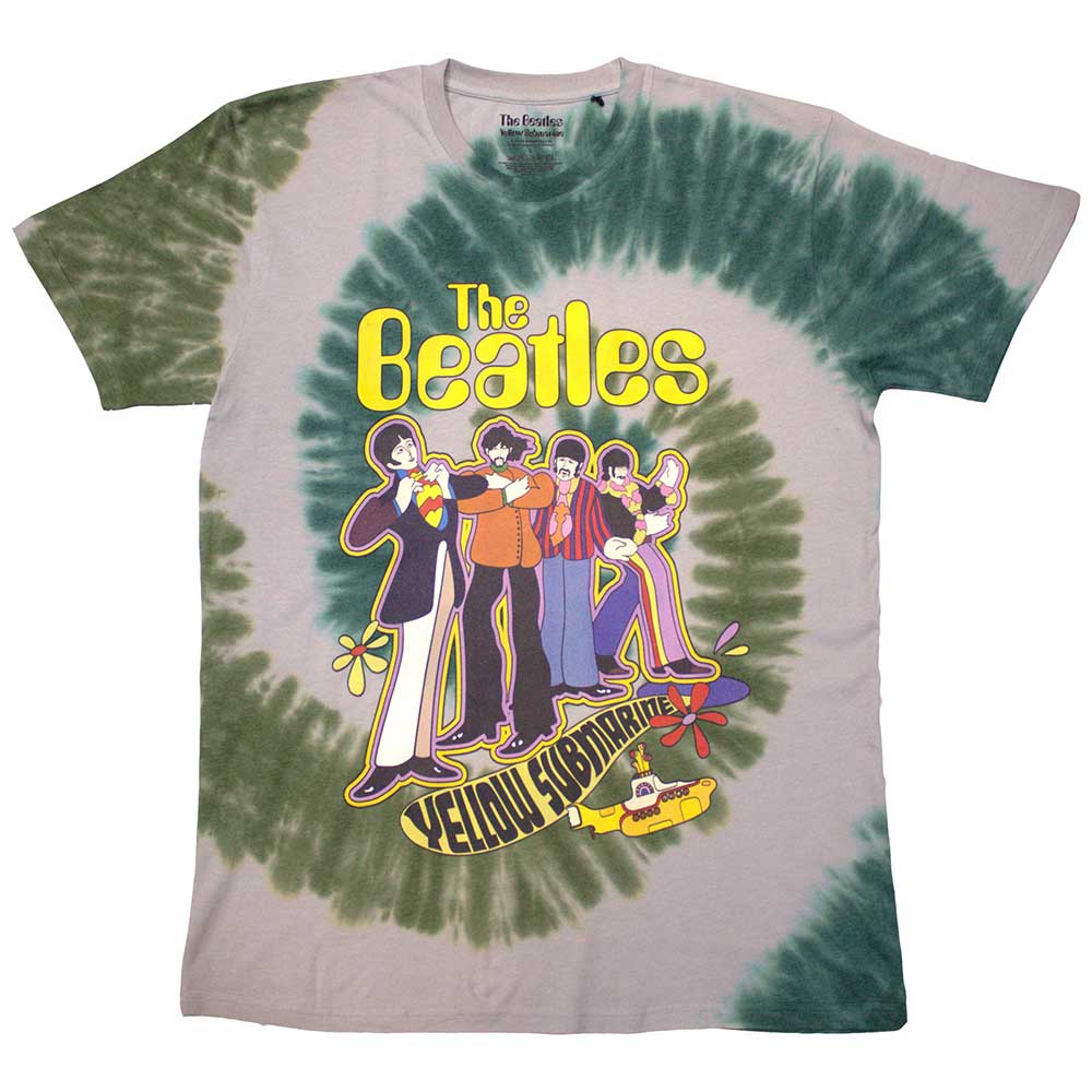 THE BEATLES Attractive T-Shirt, Yellow Submarine Band In Line