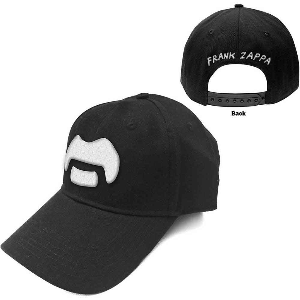 FRANK ZAPPA Baseball Cap, White Moustache