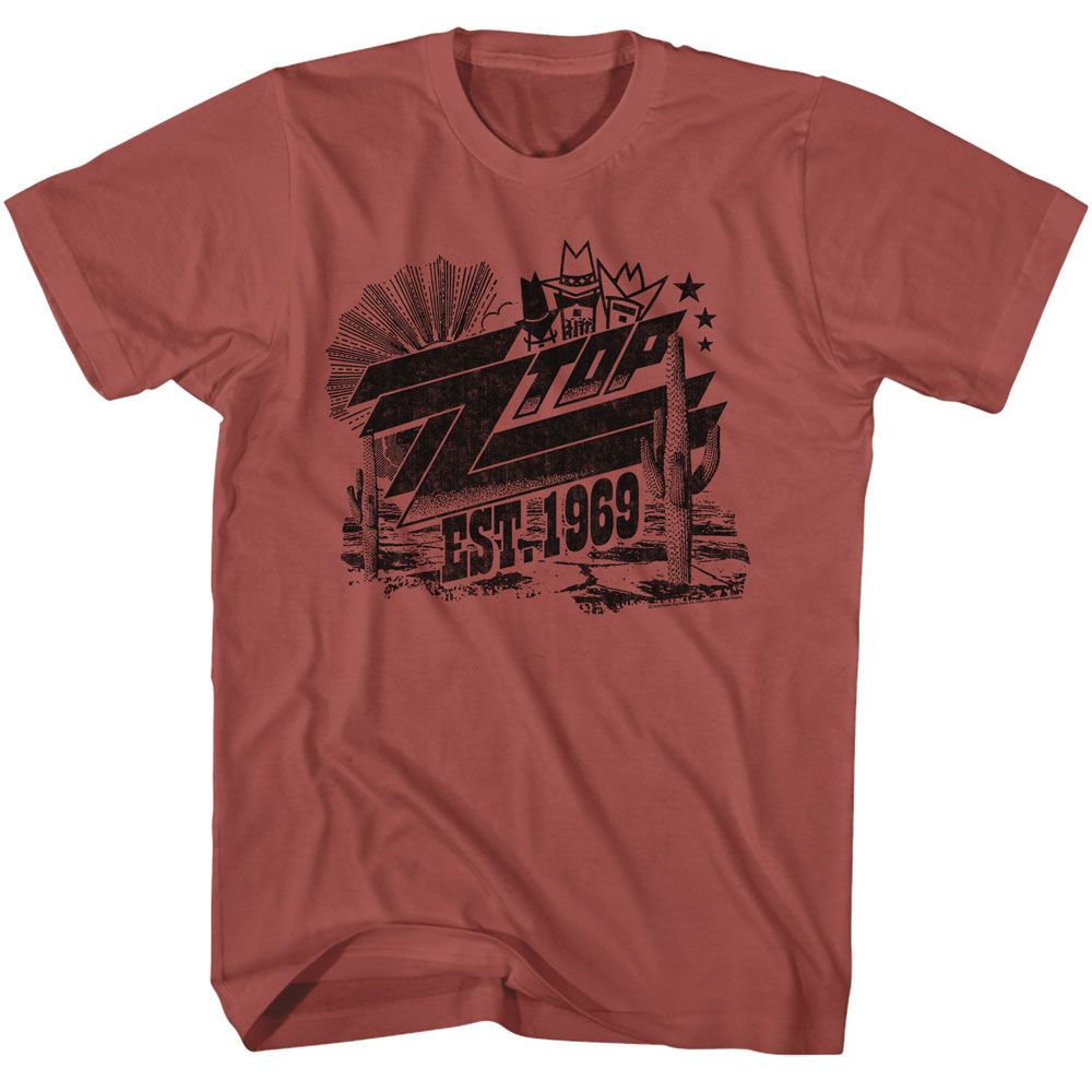 ZZ TOP Eye-Catching T-Shirt, Est 1969