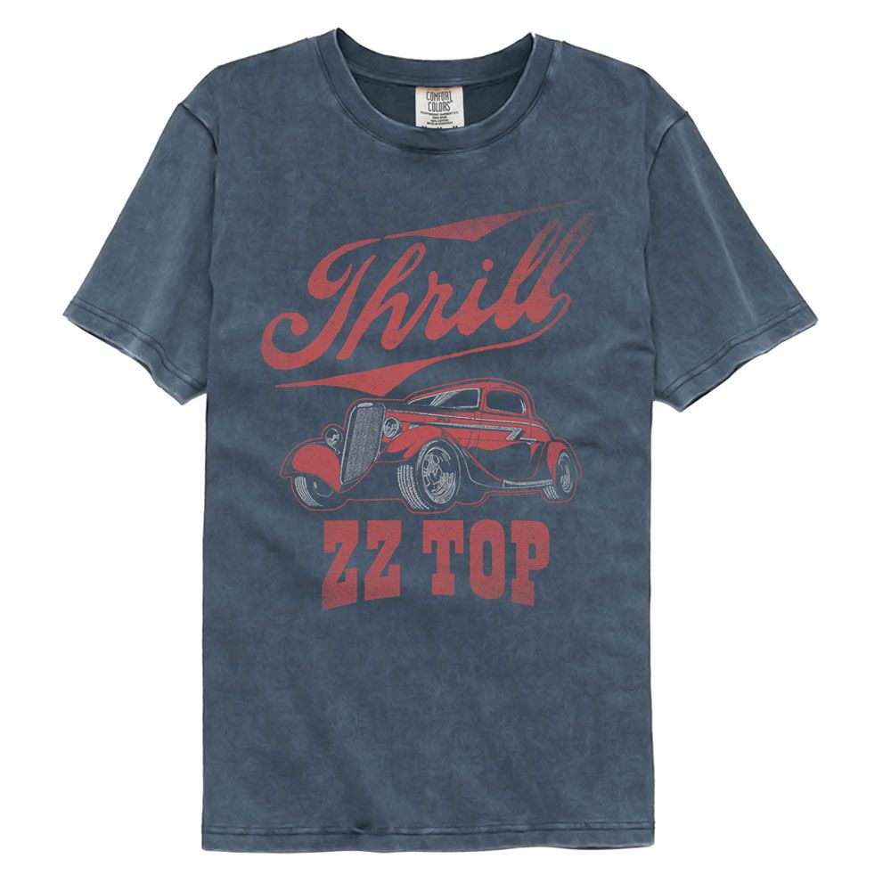 ZZ TOP Garment Dye T-Shirt, Thrill