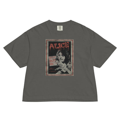 Alice Cooper Madhouse Mineral Wash Womens Crop Top