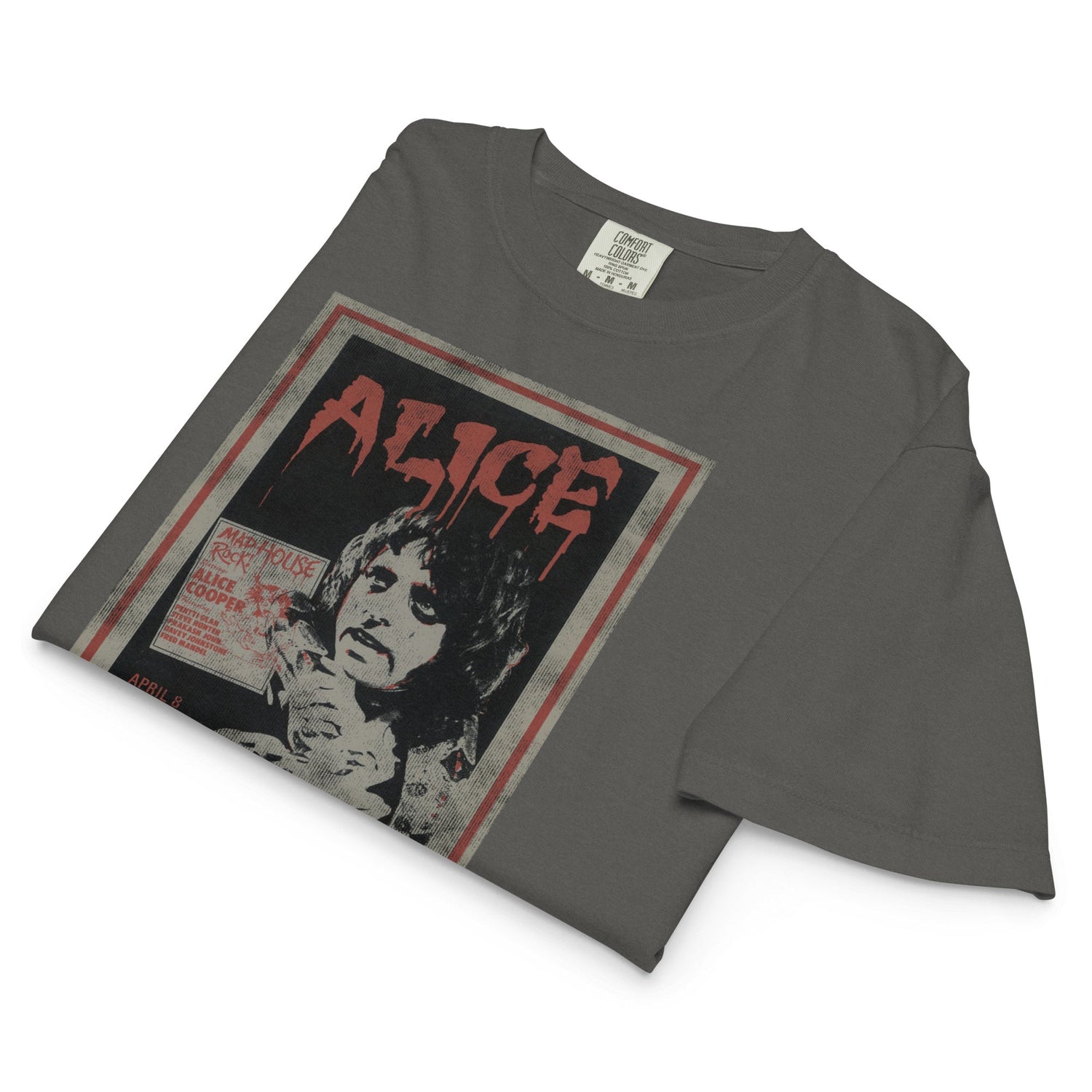 Alice Cooper Madhouse Mineral Wash Womens Crop Top