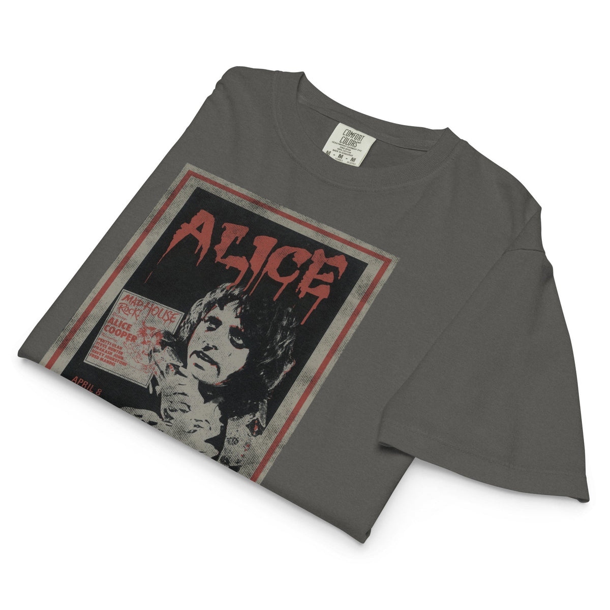 Alice Cooper Madhouse Mineral Wash Womens Crop Top