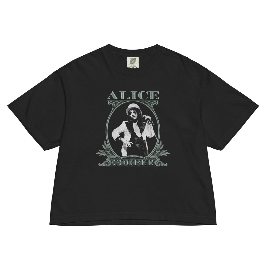 Alice Cooper - Bankroll Mineral Wash Womens Crop Top