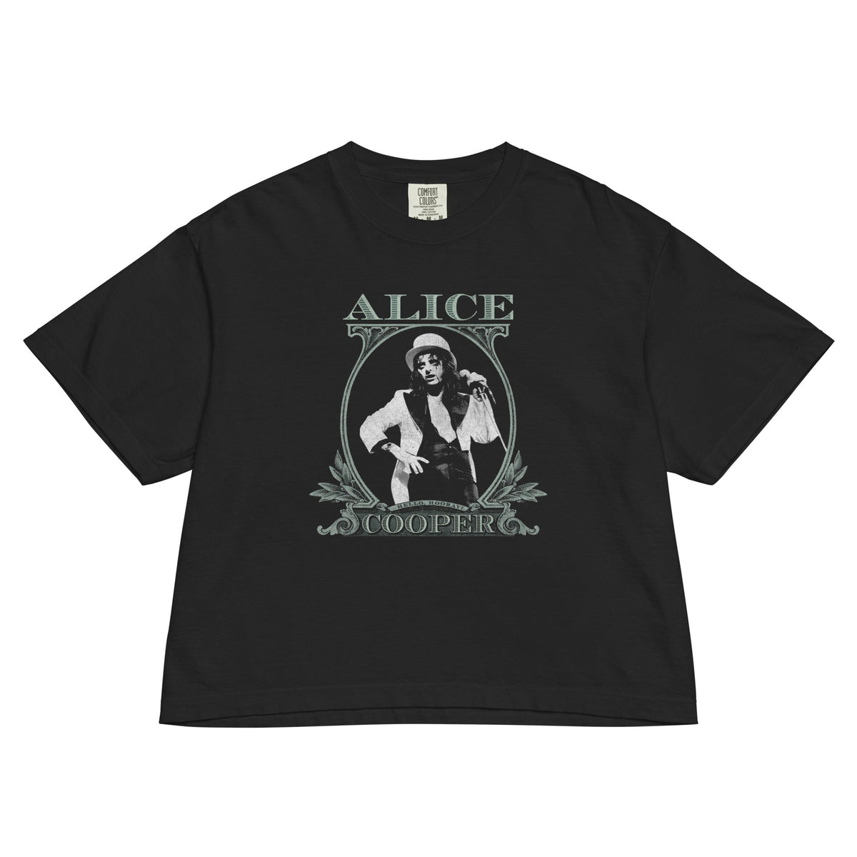 Alice Cooper - Bankroll Mineral Wash Womens Crop Top