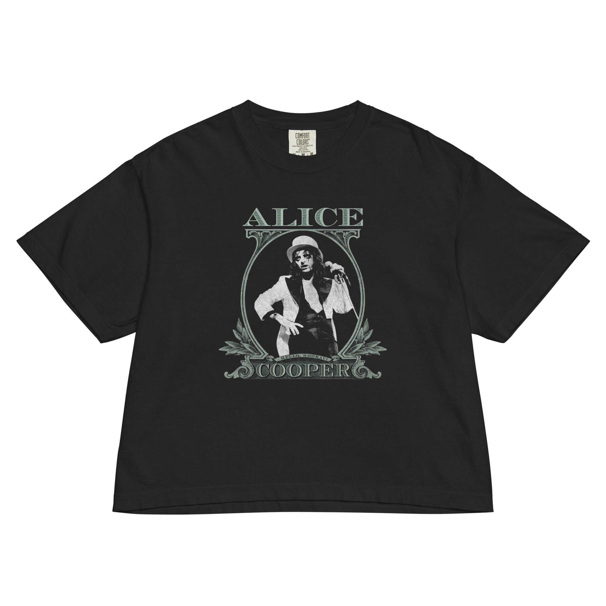 Alice Cooper - Bankroll Mineral Wash Womens Crop Top