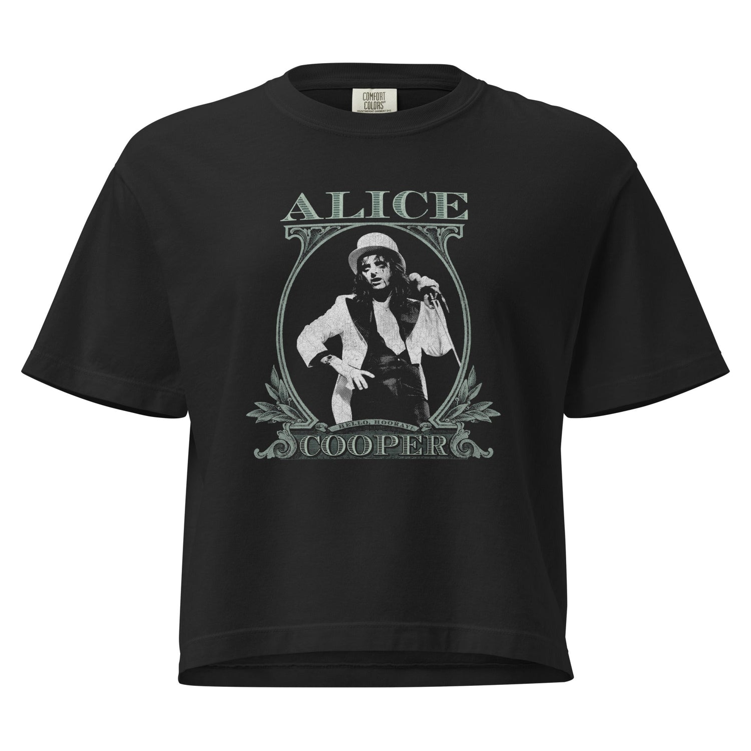 Alice Cooper - Bankroll Mineral Wash Womens Crop Top