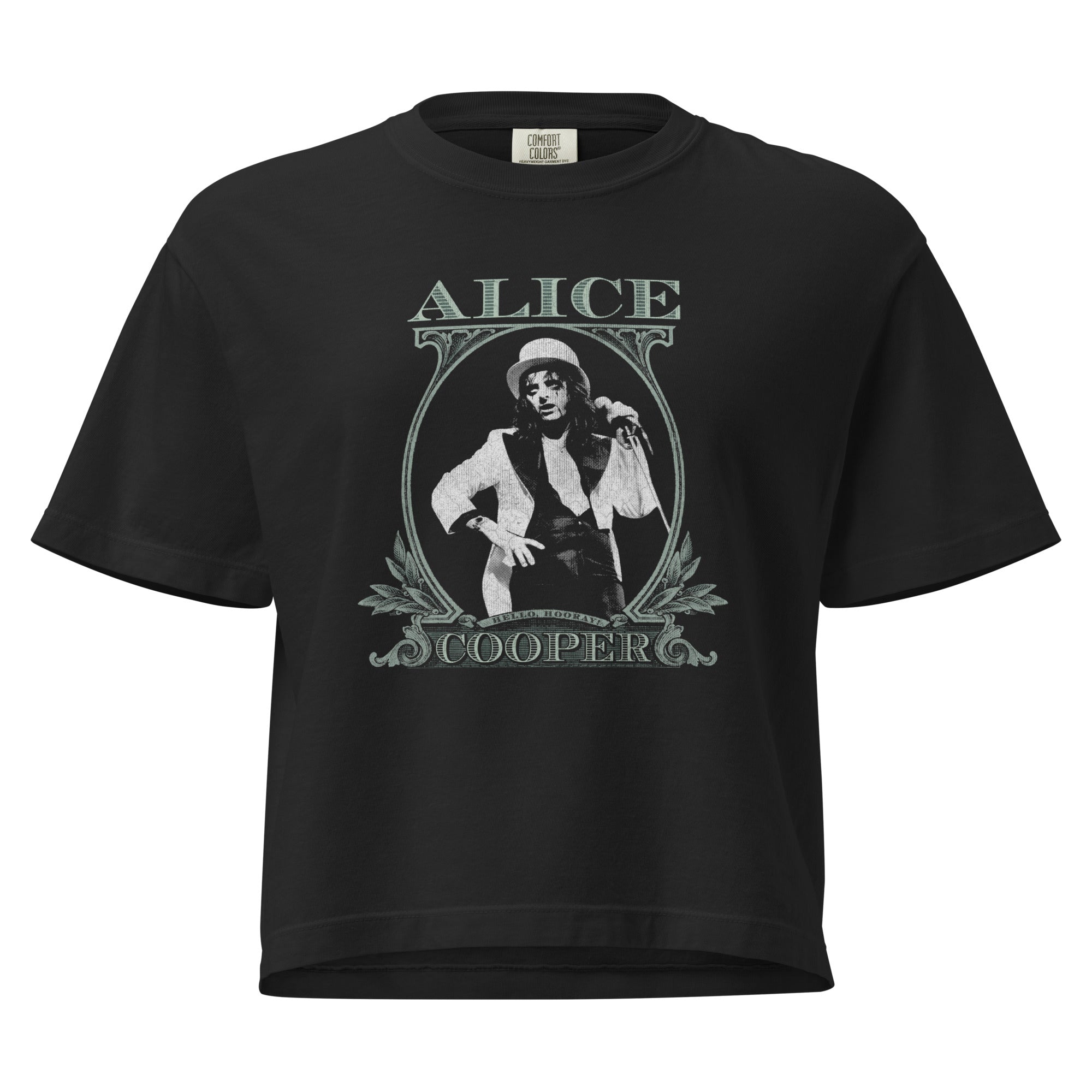 Alice Cooper - Bankroll Mineral Wash Womens Crop Top