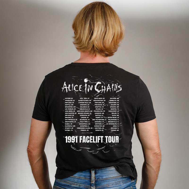 ALICE IN CHAINS Eye-Catching T-Shirt, Facelift Tour 1991