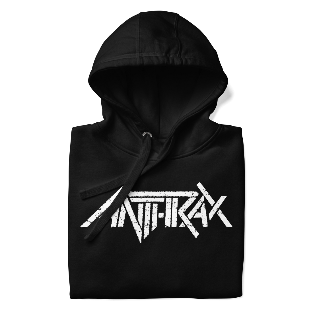 Anthrax - White Core Logo Hoodie