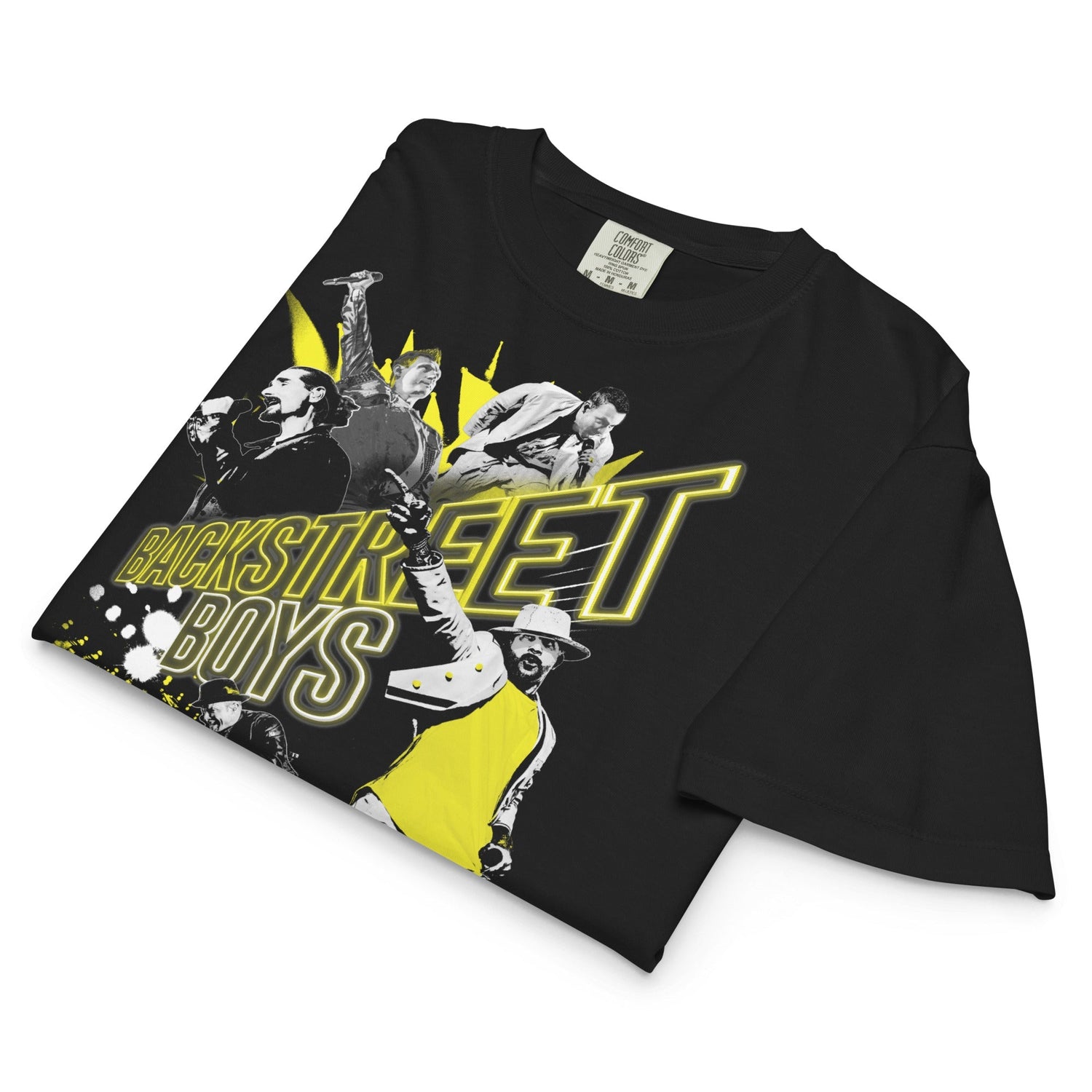 Backstreet Boys Live Mineral Wash Womens Crop Top