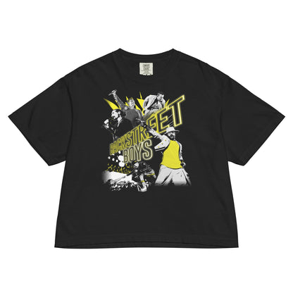 Backstreet Boys Live Mineral Wash Womens Crop Top