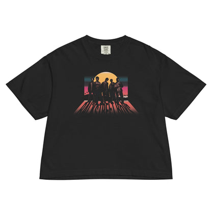 Backstreet Boys Sphere Mineral Wash Womens Crop Top