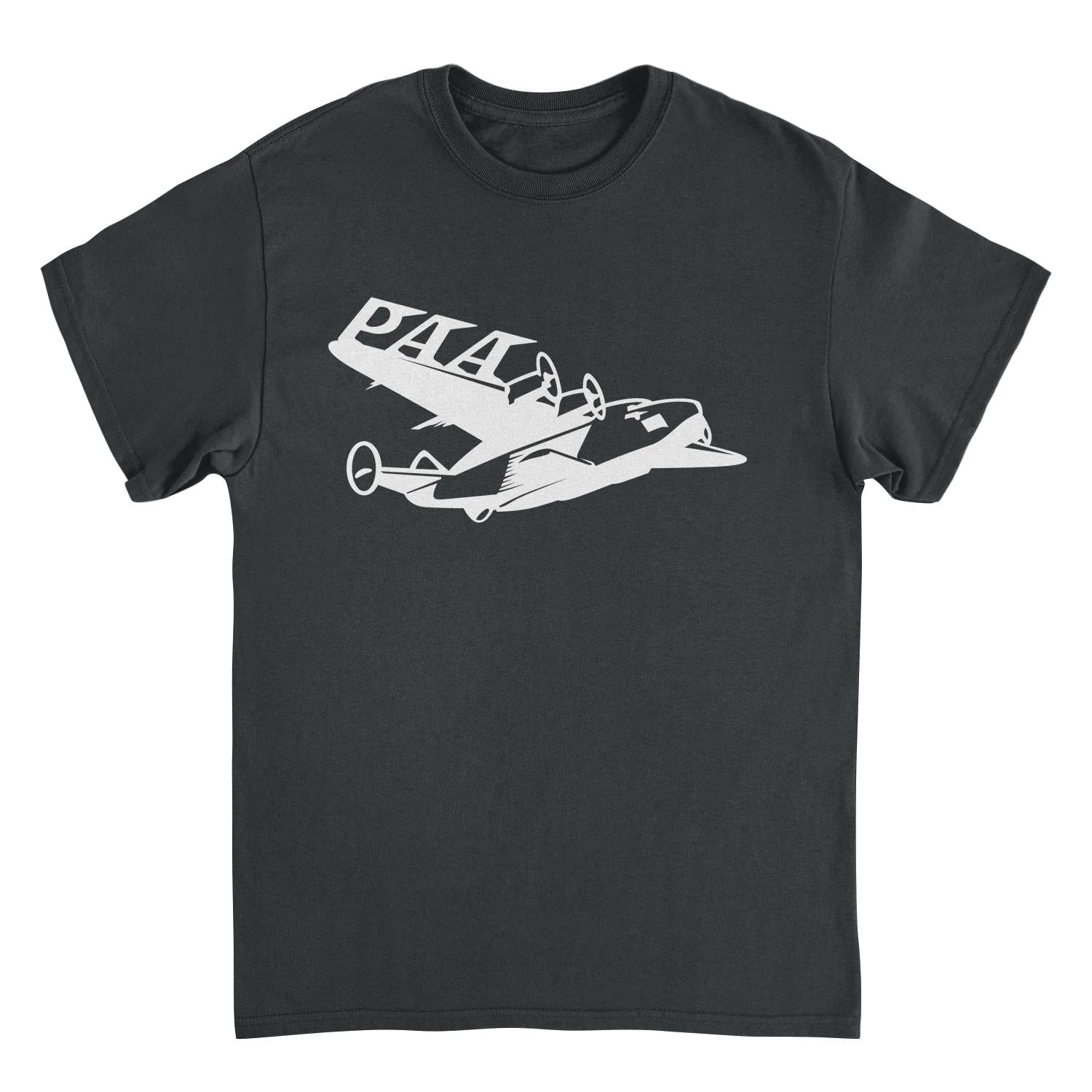 Pan Am PAA Wing White Print Black T-Shirt