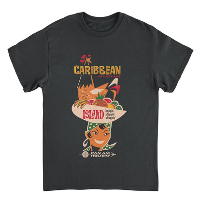Pan Am Caribbean Vacations Black T-Shirt