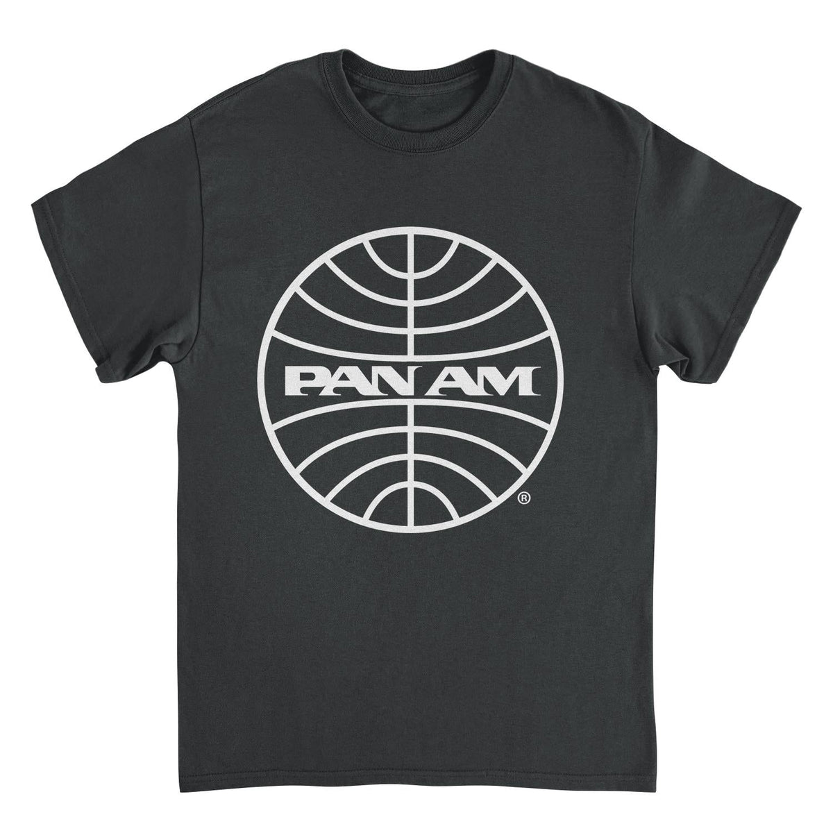 Pan Am Classic White Logo in Black T-Shirt