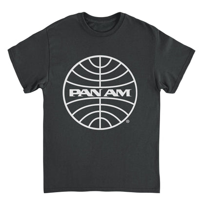 Pan Am Classic White Logo in Black T-Shirt