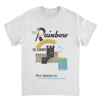 Pan Am the Rainbow to Europe White T-Shirt