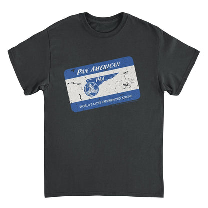 Pan Am Retro PAA Business Card Black T-Shirt
