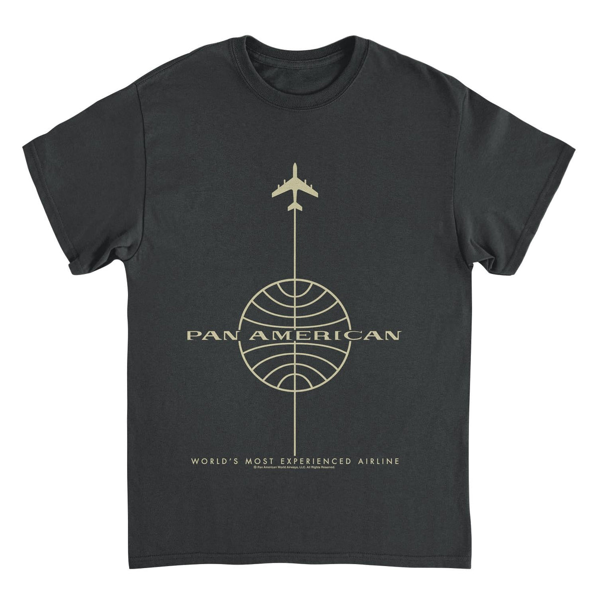 Pan Am Worlds Most Experienced Airline Black T-Shirt