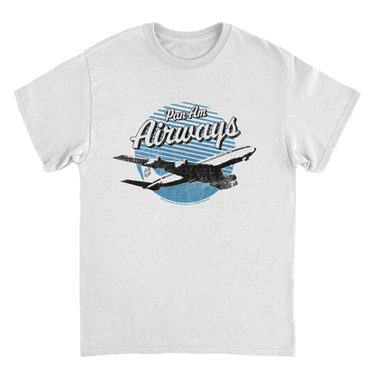 Pan Am Airways Retro Plane Take Off White T-Shirt