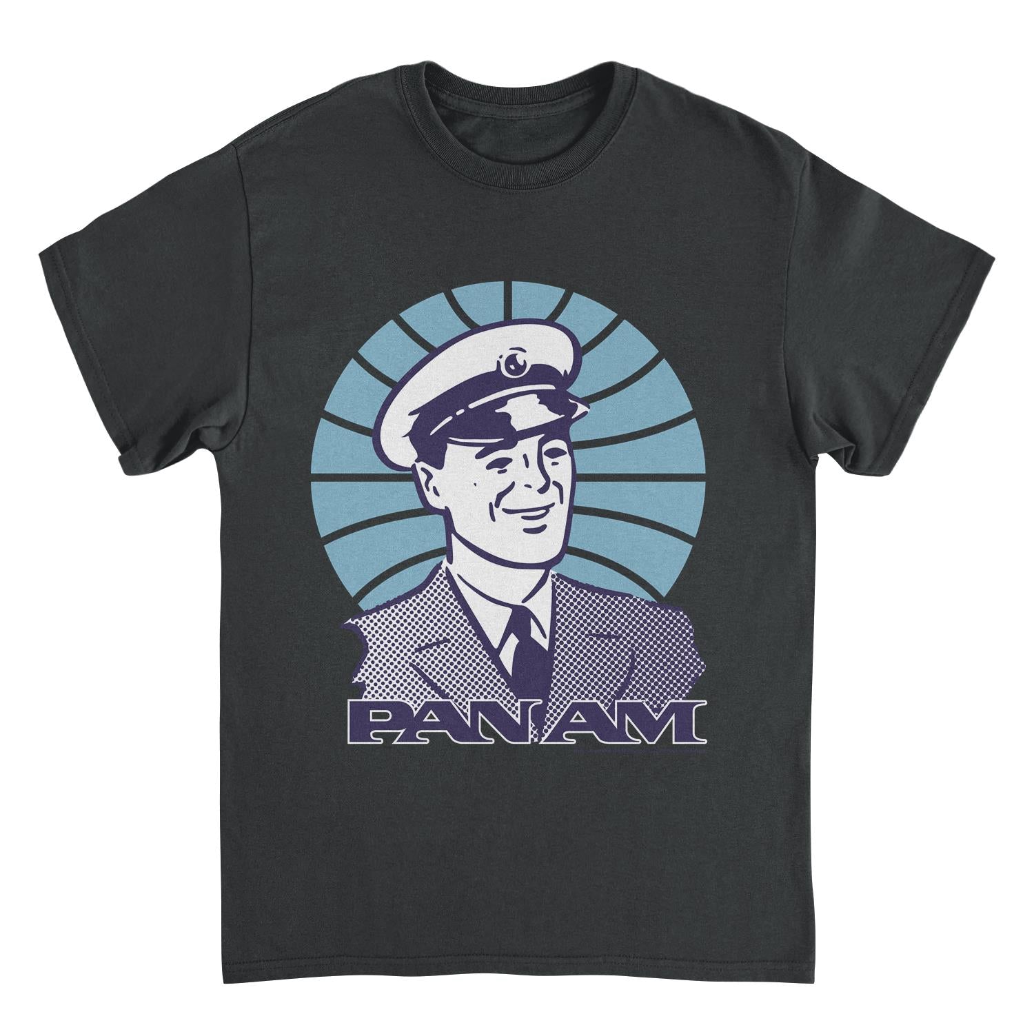 Pan Am Pilot Smile Black T-Shirt