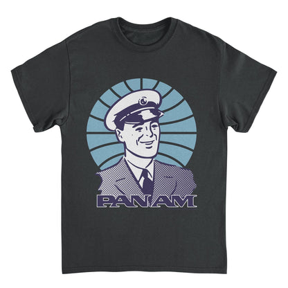 Pan Am Pilot Smile Black T-Shirt