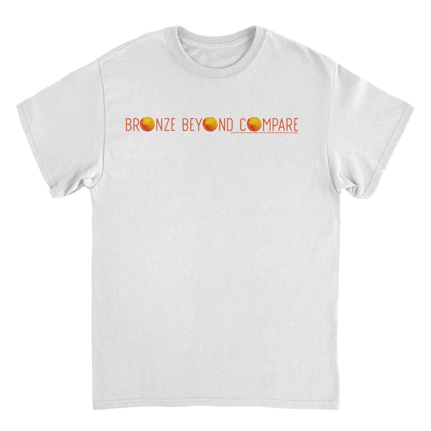 Bain De Soleil Bronze Beyond Compare Retro Sunscreen White T-Shirt