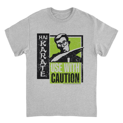 Hai Karate Use With Caution Black and Green Sport Grey T-Shirt