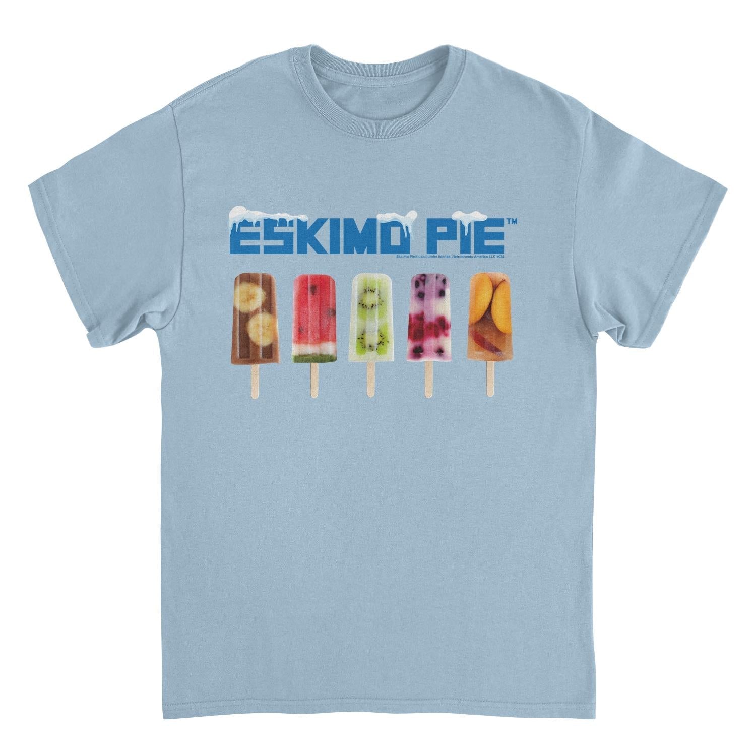Eskimo Pie Retro Ice Lolly Selection Light Blue T-Shirt