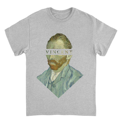 Classic Paintings Vincent Van Gogh Bust Sport Grey T-Shirt