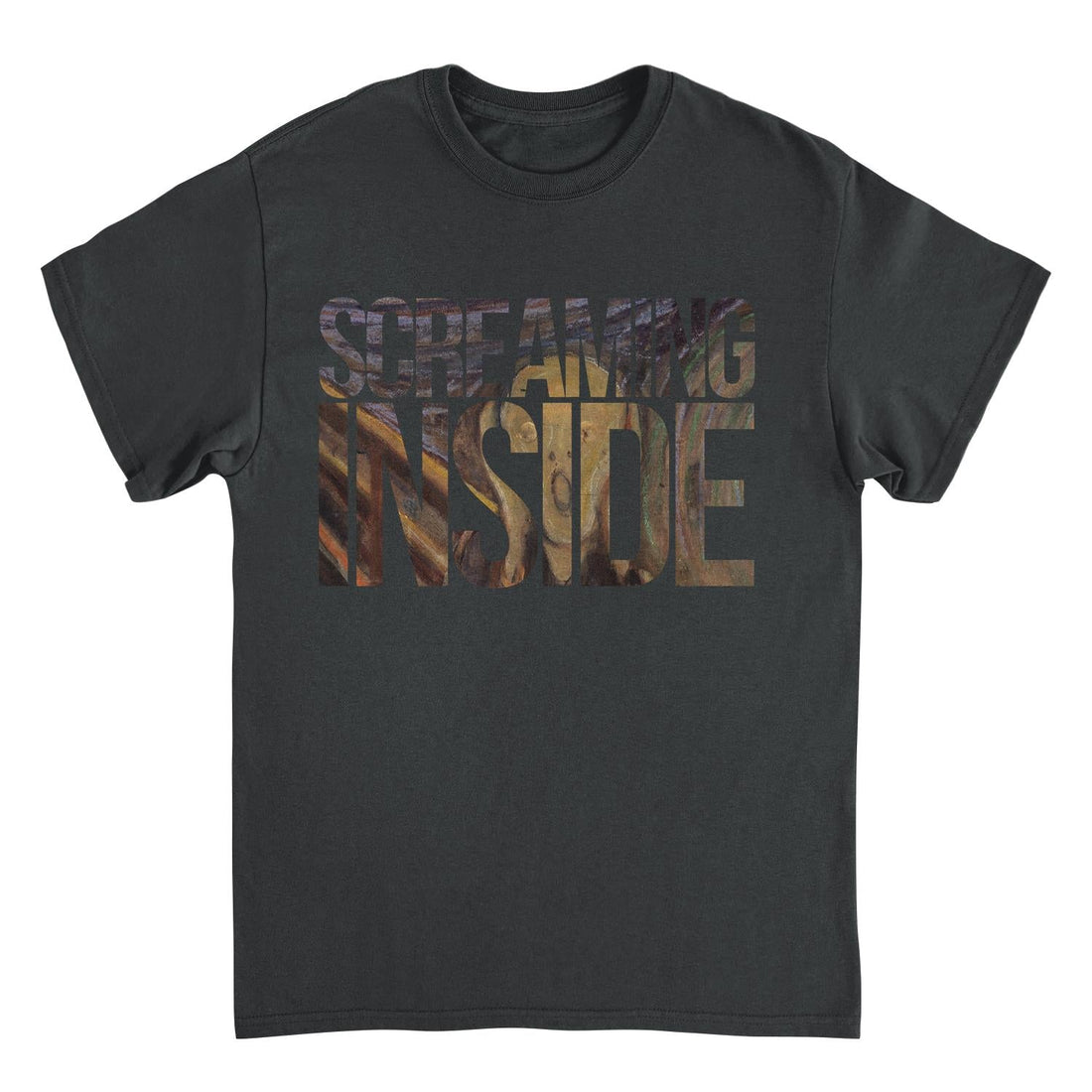 Classic Paintings Screaming Inside Munch Black T-Shirt