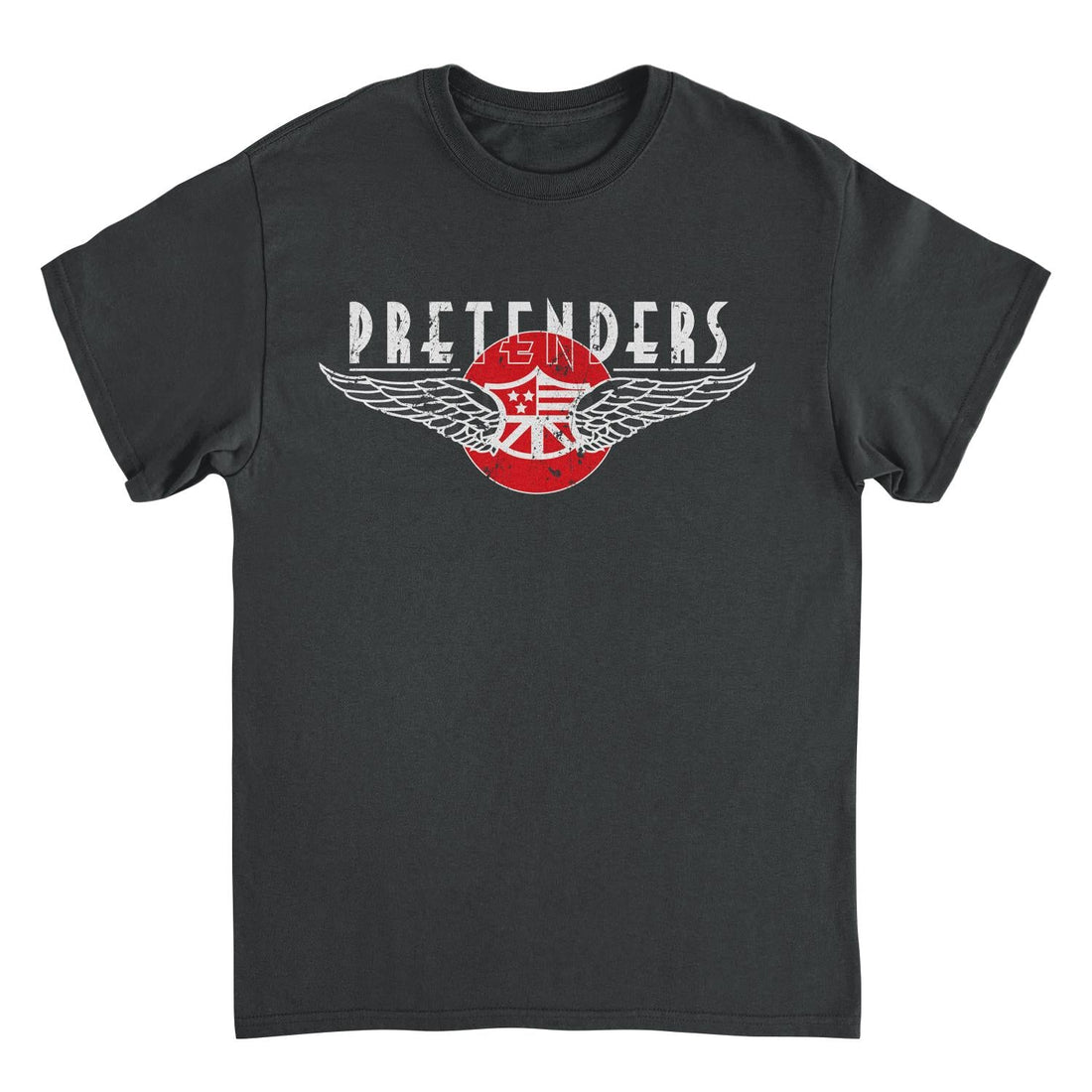 The Pretenders Pretenders Winged Emblem Black T-Shirt