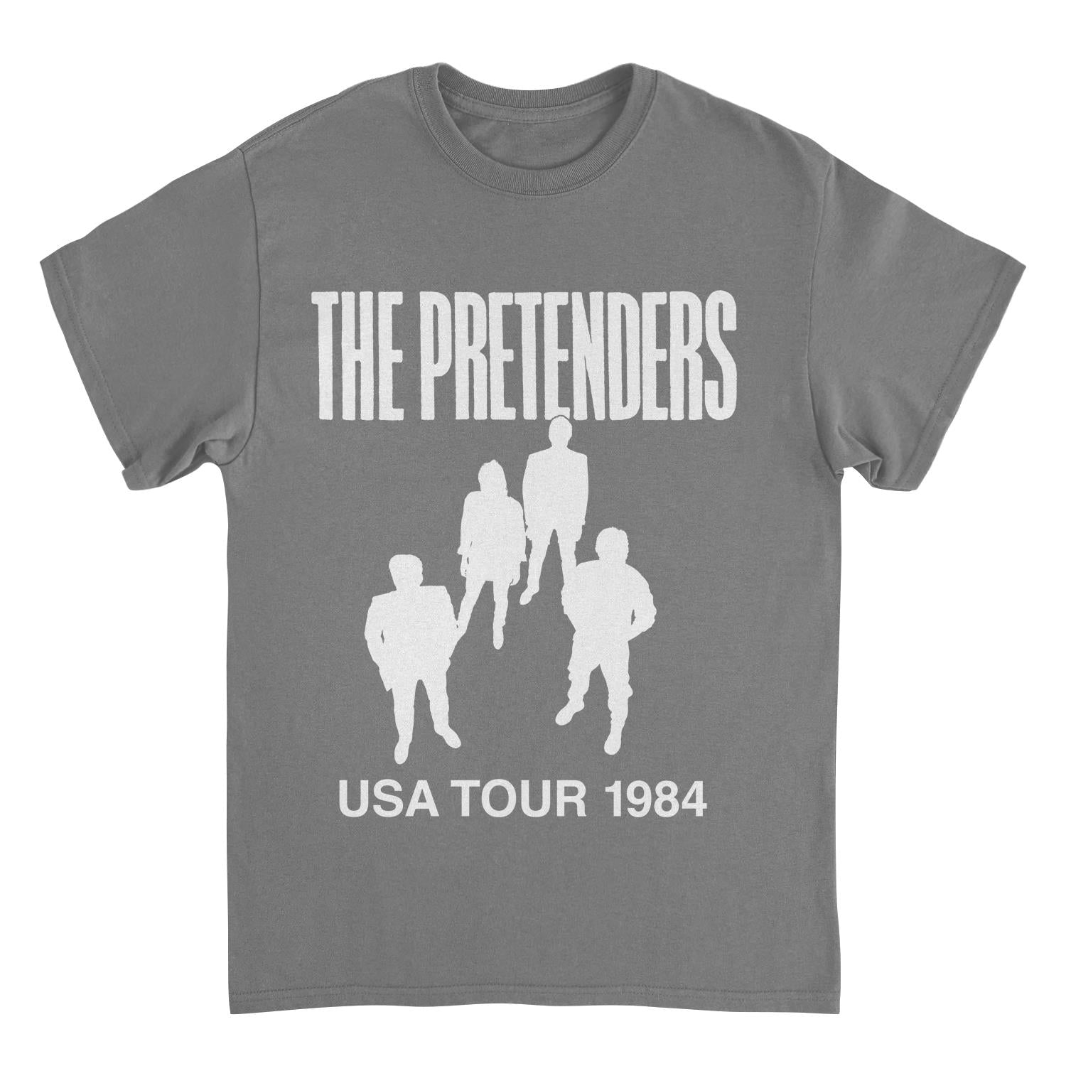 The Pretenders USA Tour 1984 Charcoal T-Shirt