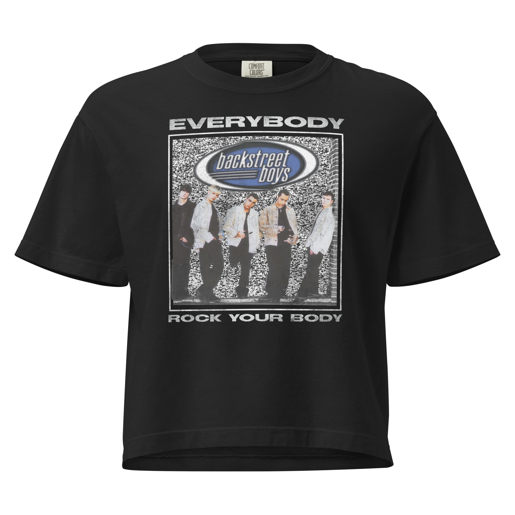 Backstreet Boys Rock Your Body Mineral Wash Womens Crop Top