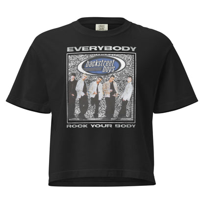 Backstreet Boys Rock Your Body Mineral Wash Womens Crop Top