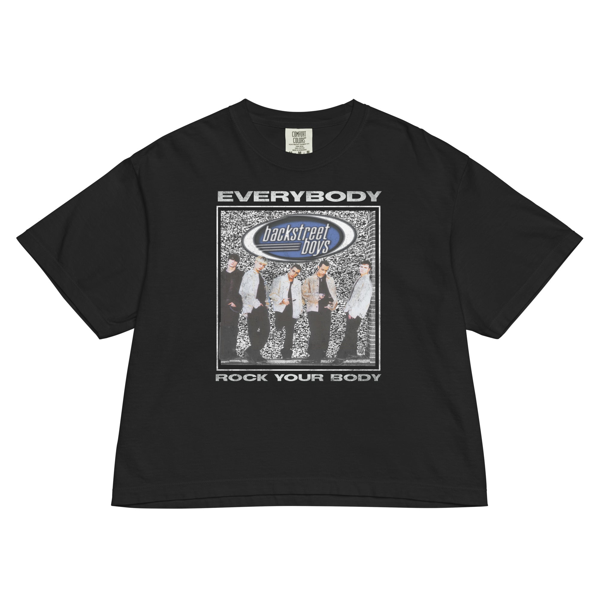 Backstreet Boys Rock Your Body Mineral Wash Womens Crop Top