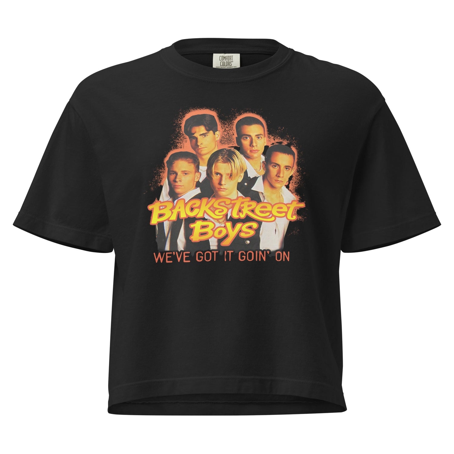 Backstreet Boys Goin On Mineral Wash Womens Crop Top