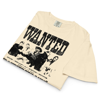 Backstreet Boys Wanted Mineral Wash Womens Crop Top