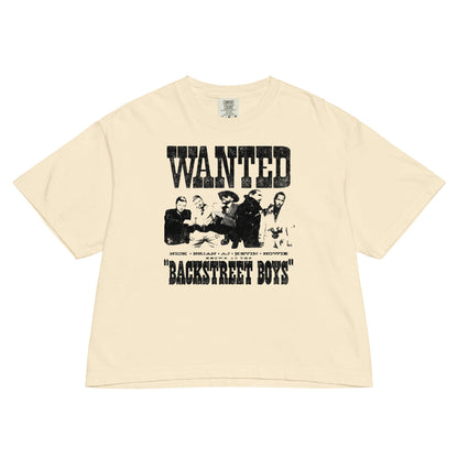 Backstreet Boys Wanted Mineral Wash Womens Crop Top